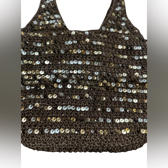Y2K Brown Sequin Bag - Picture 3 of 3